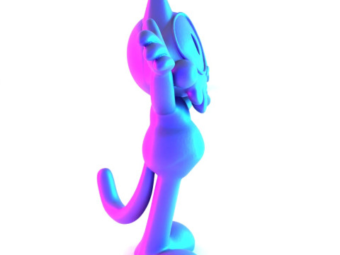 3D Printing Felix the Cat toy 3D Model