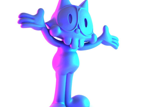 3D Printing Felix the Cat toy 3D Model
