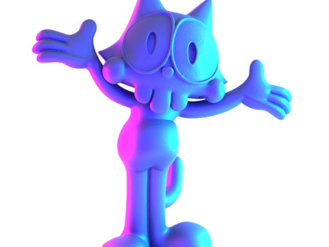3D Printing Felix the Cat toy 3D Model