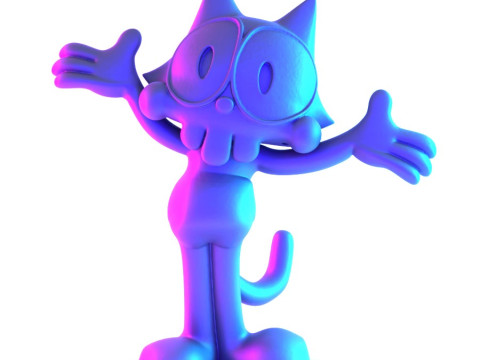 3D Printing Felix the Cat toy 3D Model
