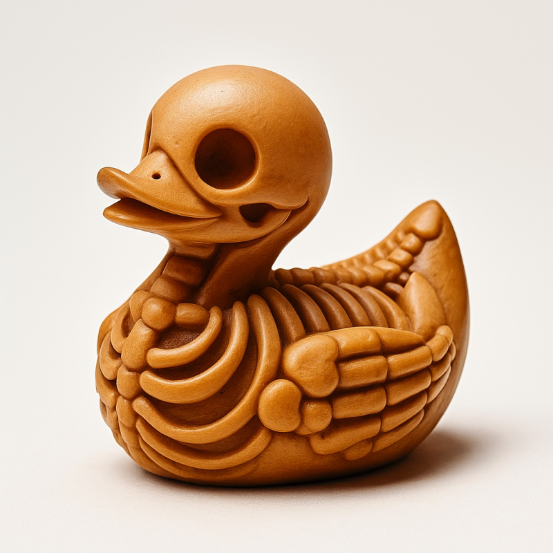 3D Printing Duck Minimalist Skeletal toy 3D Model .c4d .max .obj .3ds .fbx .stl .blend 