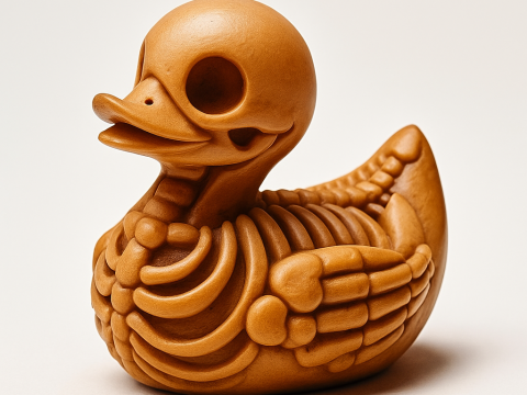 3D Printing Duck Minimalist Skeletal toy 3D Модель