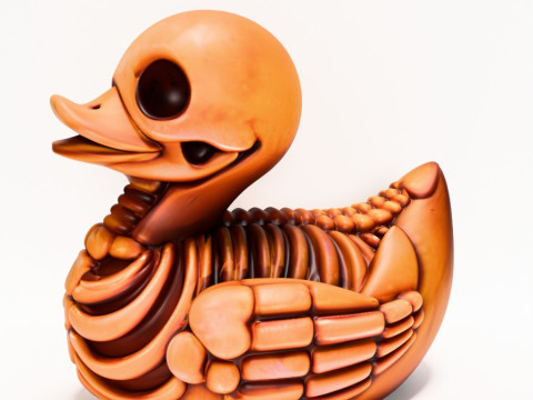 3D Printing Duck Minimalist Skeletal toy 3D Model