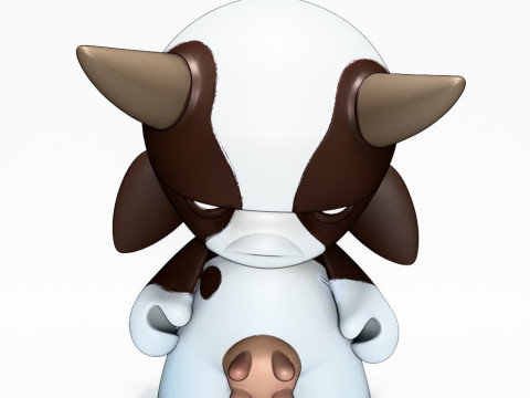 3D Printing Grump Cow toy 3D Модель