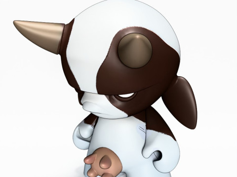 3D Printing Grump Cow toy 3D Модель