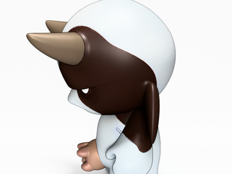 3D Printing Grump Cow toy 3D Модель