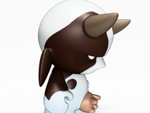 3D Printing Grump Cow toy 3D Модель