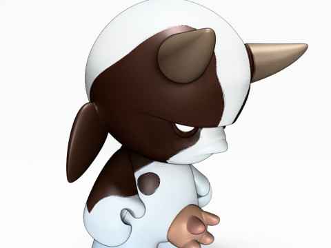 3D Printing Grump Cow toy 3D Модель