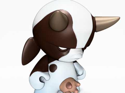 3D Printing Grump Cow toy 3D Модель
