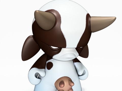 3D Printing Grump Cow toy 3D Модель
