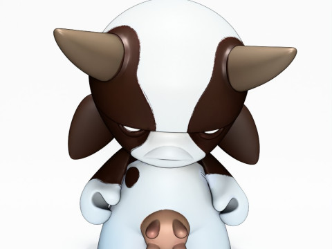 3D Printing Grump Cow toy 3D Модель