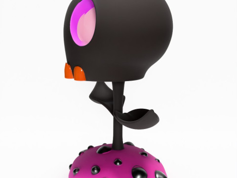 3D Printing Skull Flower toy 3D Model