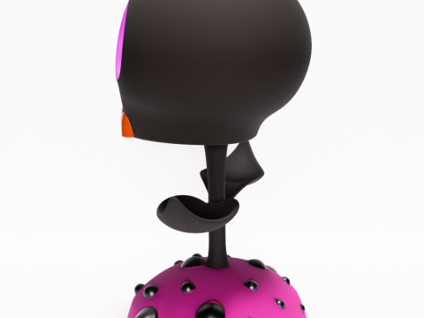 3D Printing Skull Flower toy 3D Model