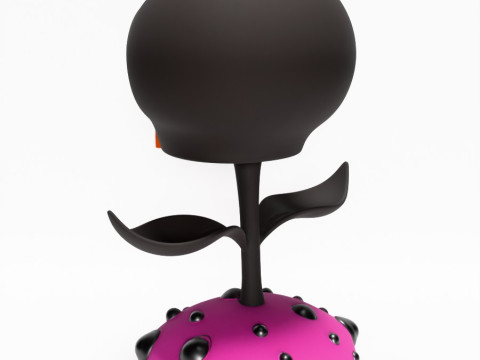 3D Printing Skull Flower toy 3D Model