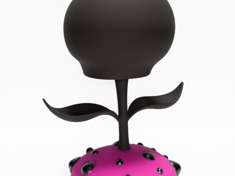 3D Printing Skull Flower toy 3D Model