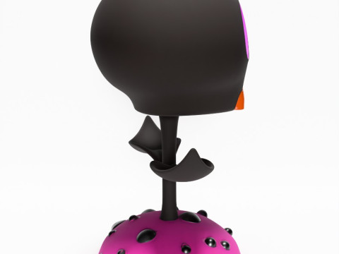 3D Printing Skull Flower toy 3D Model