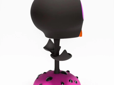 3D Printing Skull Flower toy 3D Model