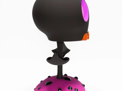 3D Printing Skull Flower toy 3D Model