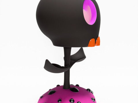 3D Printing Skull Flower toy 3D Model