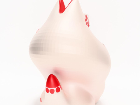 3D Printing Minimalist Dog toy 3D Модель