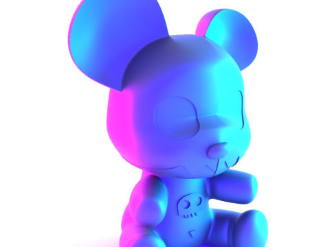 3D Printing Skully Bear toy 3D Model