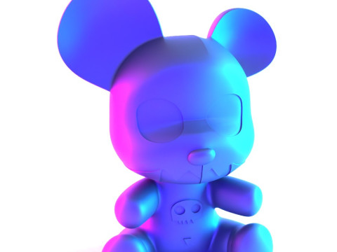 3D Printing Skully Bear toy 3D Model