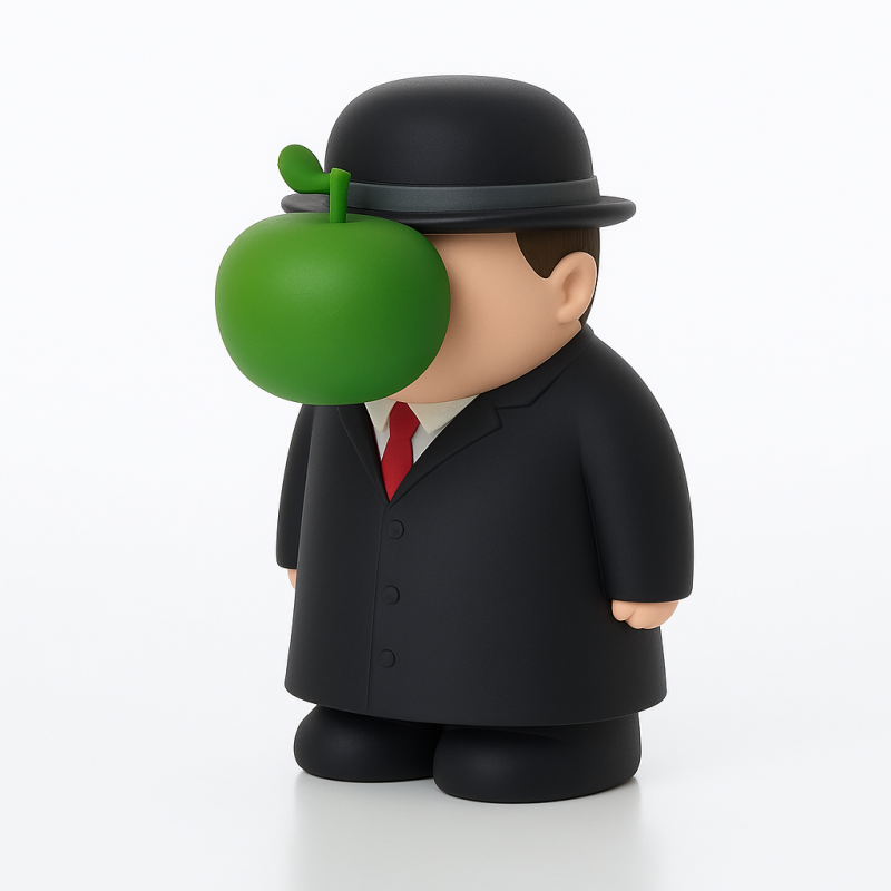 3D Printing The Son of Man Rene Magritte toy 3D Модель .c4d .max .obj .3ds .fbx .stl .blend 