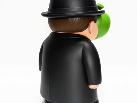 3D Printing The Son of Man Rene Magritte toy 3D Модель