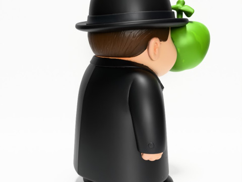 3D Printing The Son of Man Rene Magritte toy 3D Модель