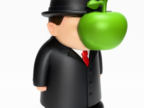 3D Printing The Son of Man Rene Magritte toy 3D Модель