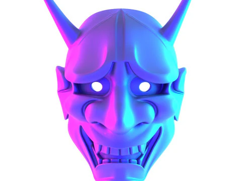 3D Printing Hannya Mask Noh Theater toy 3D Model