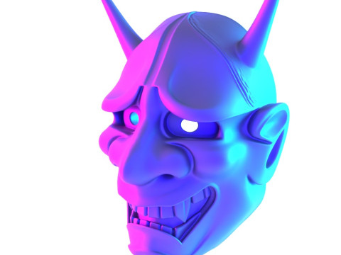 3D Printing Hannya Mask Noh Theater toy 3D Модель