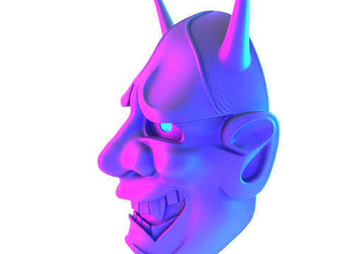 3D Printing Hannya Mask Noh Theater toy 3D Модель