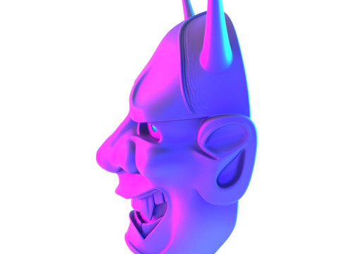 3D Printing Hannya Mask Noh Theater toy 3D Модель