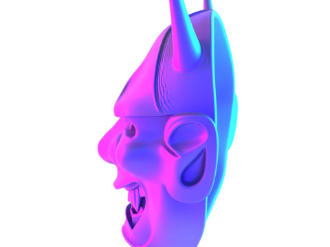 3D Printing Hannya Mask Noh Theater toy 3D Модель