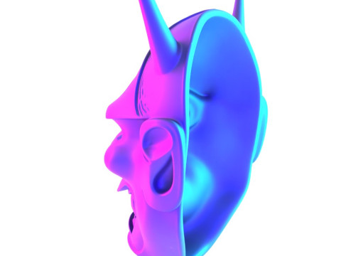 3D Printing Hannya Mask Noh Theater toy 3D Модель