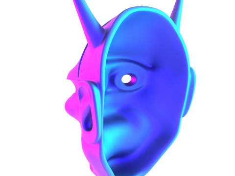 3D Printing Hannya Mask Noh Theater toy 3D Модель
