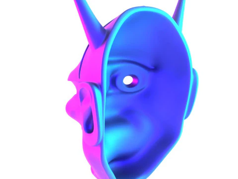 3D Printing Hannya Mask Noh Theater toy 3D Model