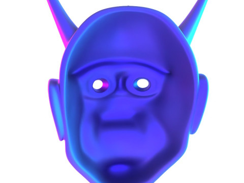 3D Printing Hannya Mask Noh Theater toy 3D Модель