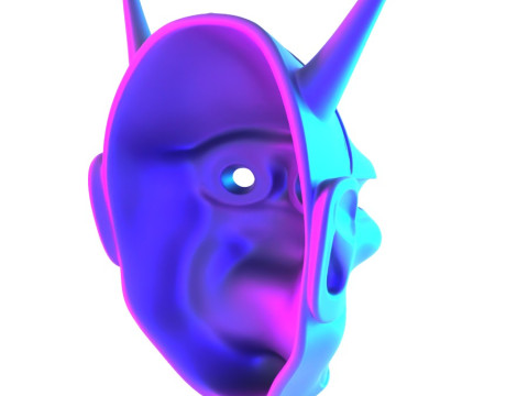 3D Printing Hannya Mask Noh Theater toy 3D Модель