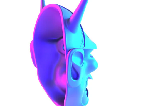 3D Printing Hannya Mask Noh Theater toy 3D Model