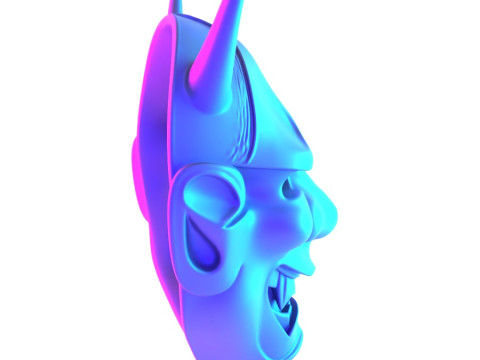 3D Printing Hannya Mask Noh Theater toy 3D Модель