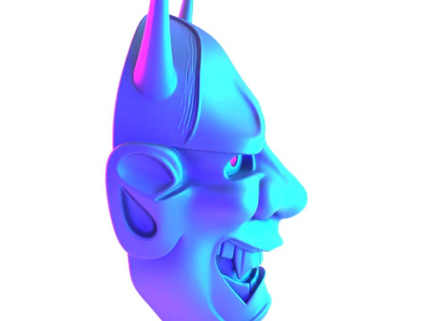 3D Printing Hannya Mask Noh Theater toy 3D Model