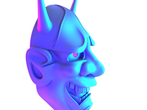 3D Printing Hannya Mask Noh Theater toy 3D Модель