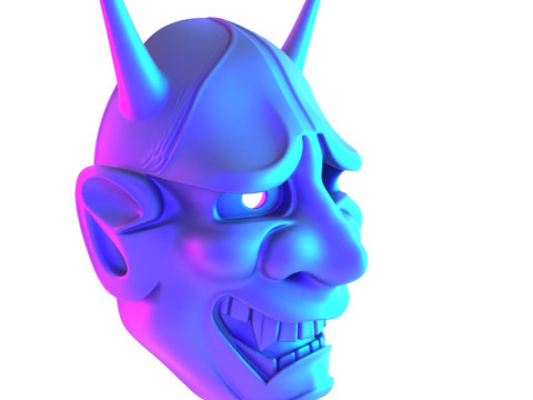 3D Printing Hannya Mask Noh Theater toy 3D Модель