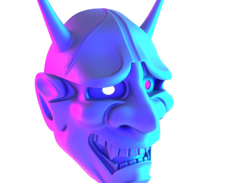3D Printing Hannya Mask Noh Theater toy 3D Модель