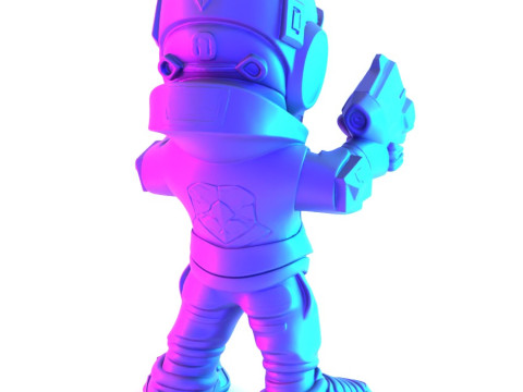 3D Printing Desert Skull Cyberpunk toy Model 3D