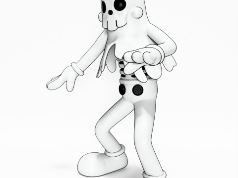 3D Printing Ghost from Swing You Sinners toy 3D मॉडल
