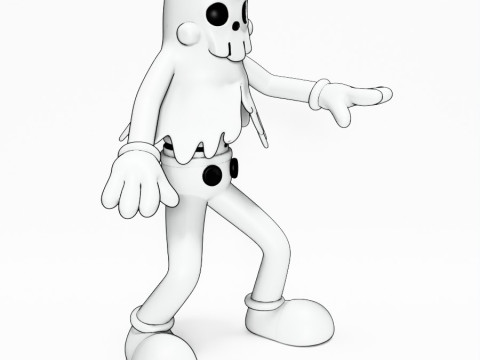 3D Printing Ghost from Swing You Sinners toy 3D मॉडल
