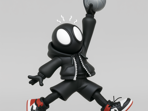 3D Printing Spiderman Air 1 Chibi toy 3D मॉडल